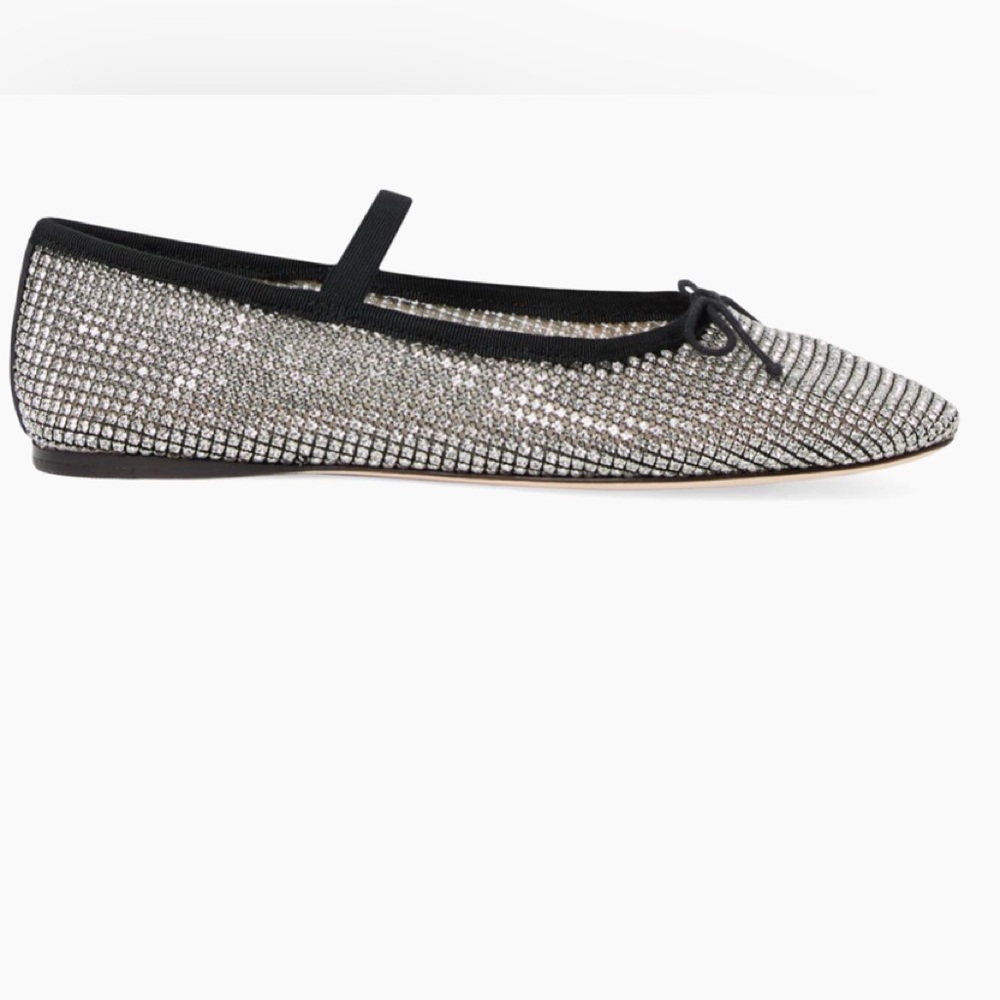 Loeffler Randall Leonie Crystal Ballet Flats 6.5